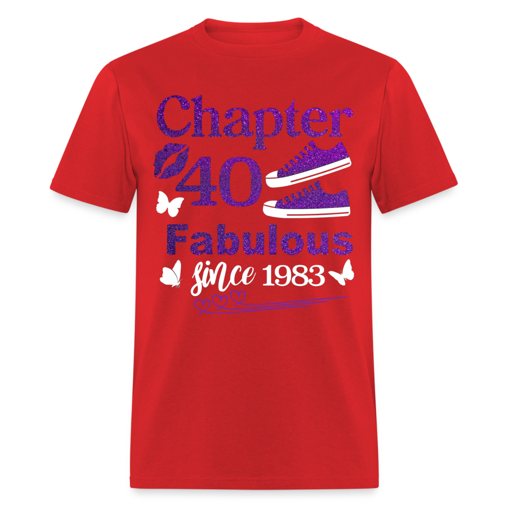 40TH CHAPTER 1983 SHIRT - red