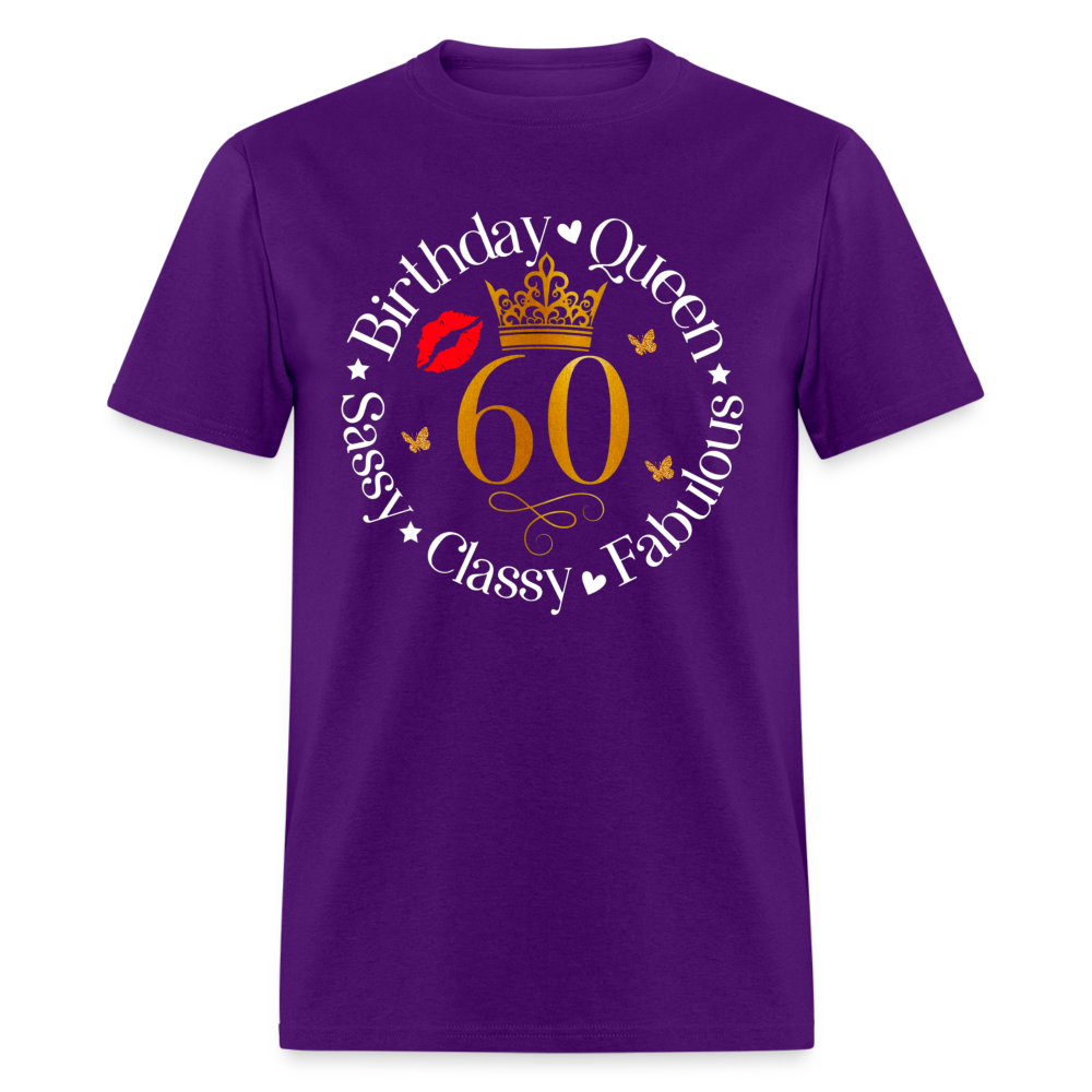 60TH SASSY QUEEN SHIRT - purple
