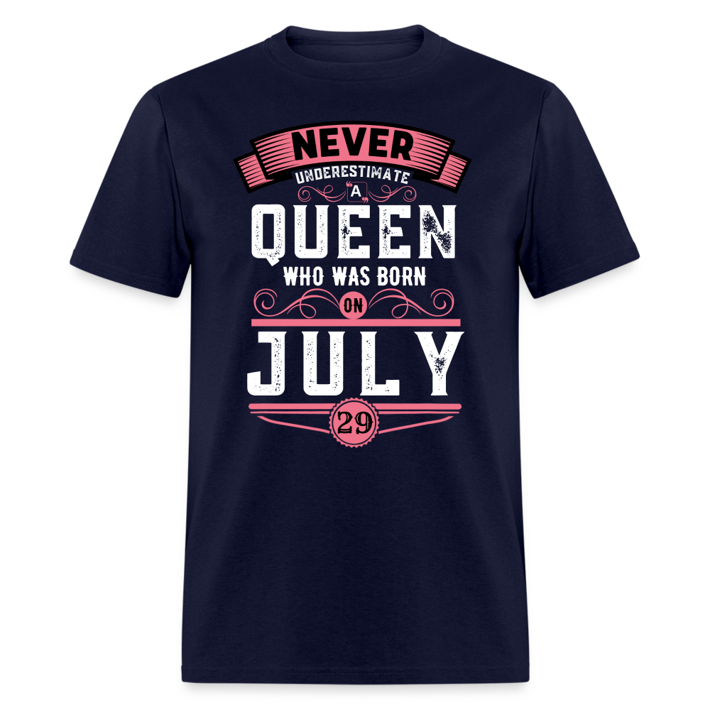 29TH JULY NEVER UNDERESTIMATE SHIRT - navy