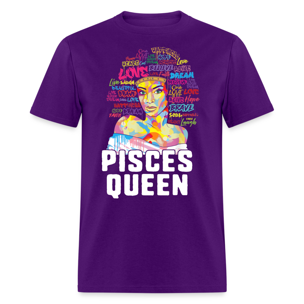 PISCES QUEEN LOVE DREAM SHIRT - purple