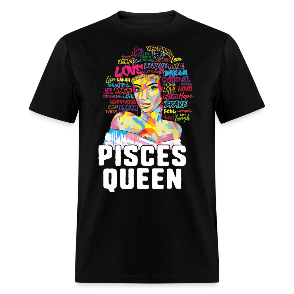 PISCES QUEEN LOVE DREAM SHIRT - black