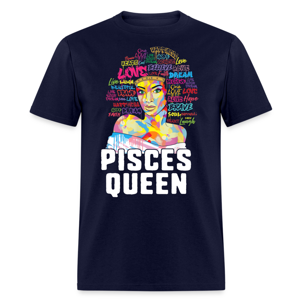 PISCES QUEEN LOVE DREAM SHIRT - navy