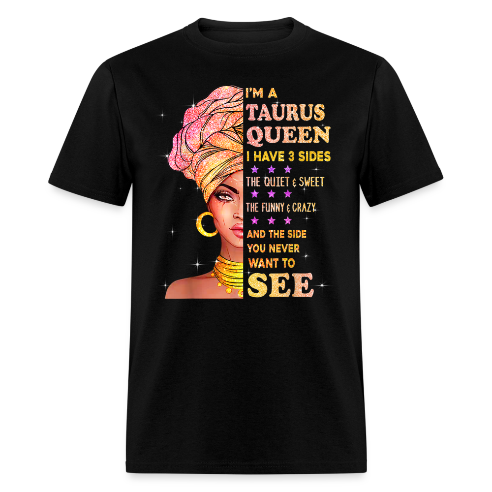 TAURUS QUEEN THREE SIDES SHIRT - black