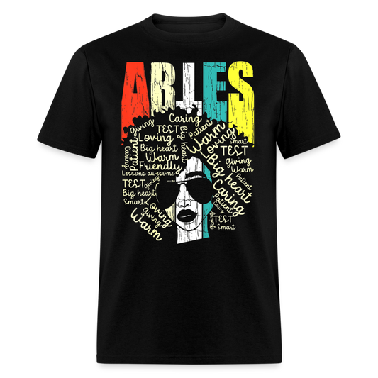 ARIES COLORFUL QUALITIES SHIRT - black