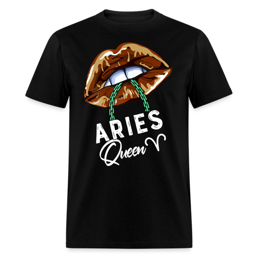 ARIES QUEEN BROWN LIPS SHIRT - black