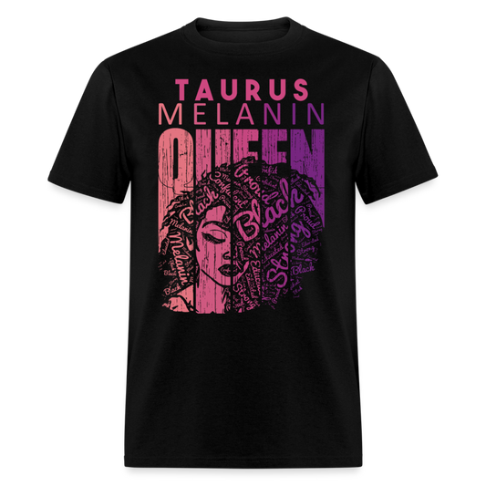 TAURUS MELANIN QUEEN SHIRT - black