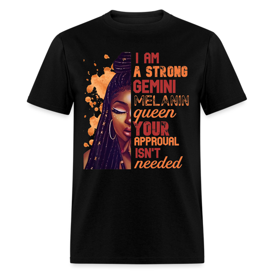 GEMINI MELANIN QUEEN SHIRT - black