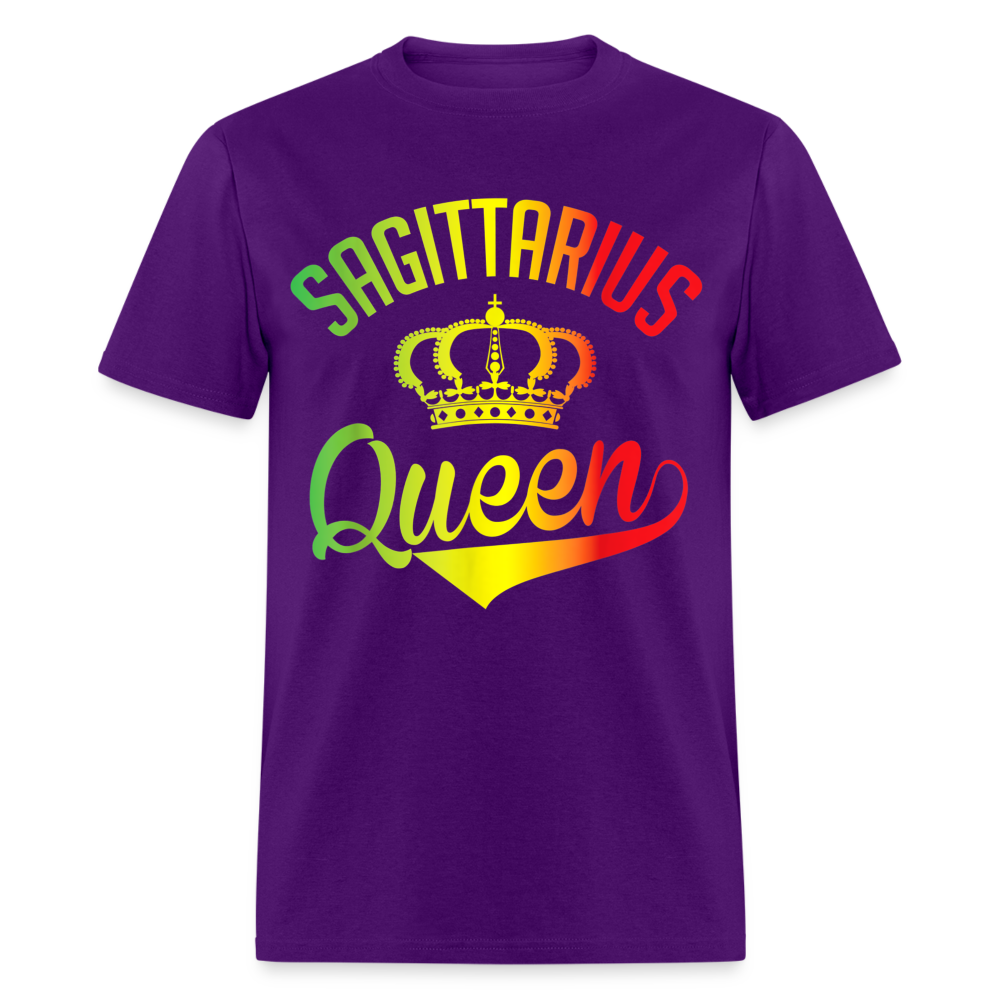 SAGITTARIUS QUEEN CROWN SHIRT - purple