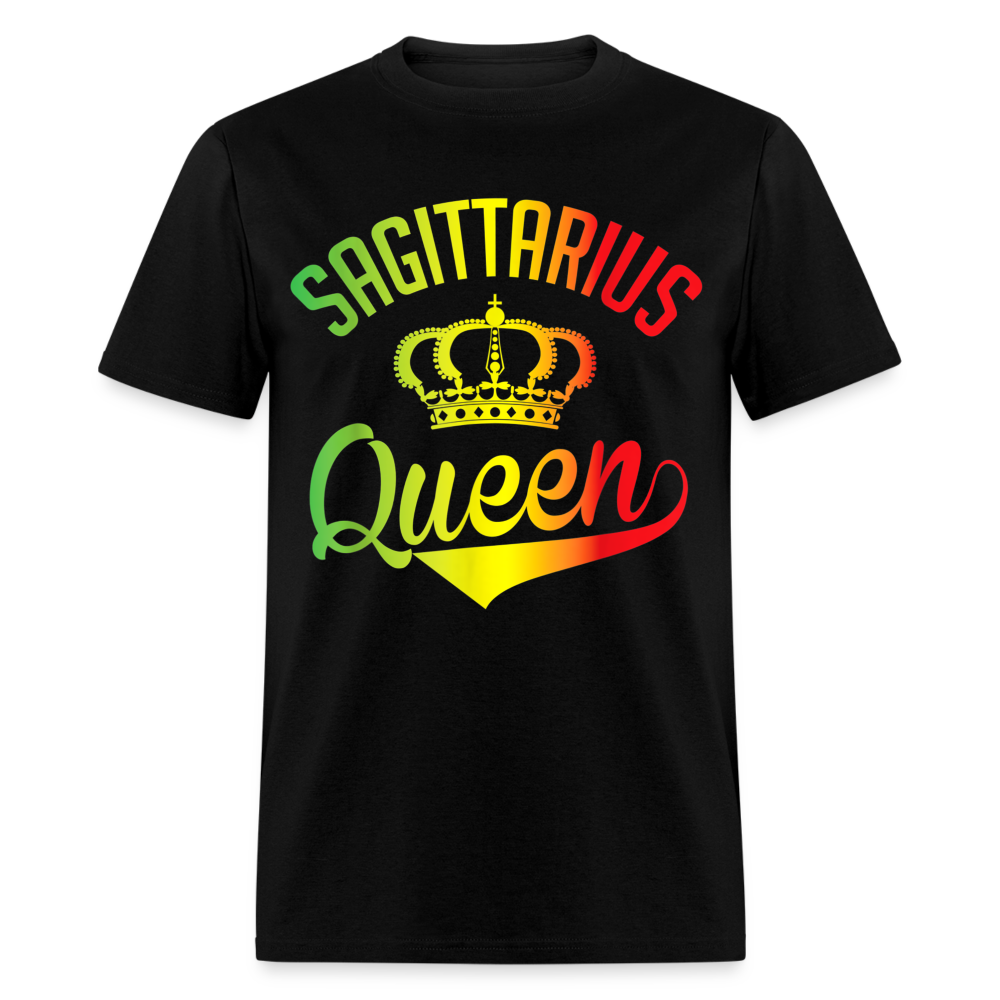 SAGITTARIUS QUEEN CROWN SHIRT - black