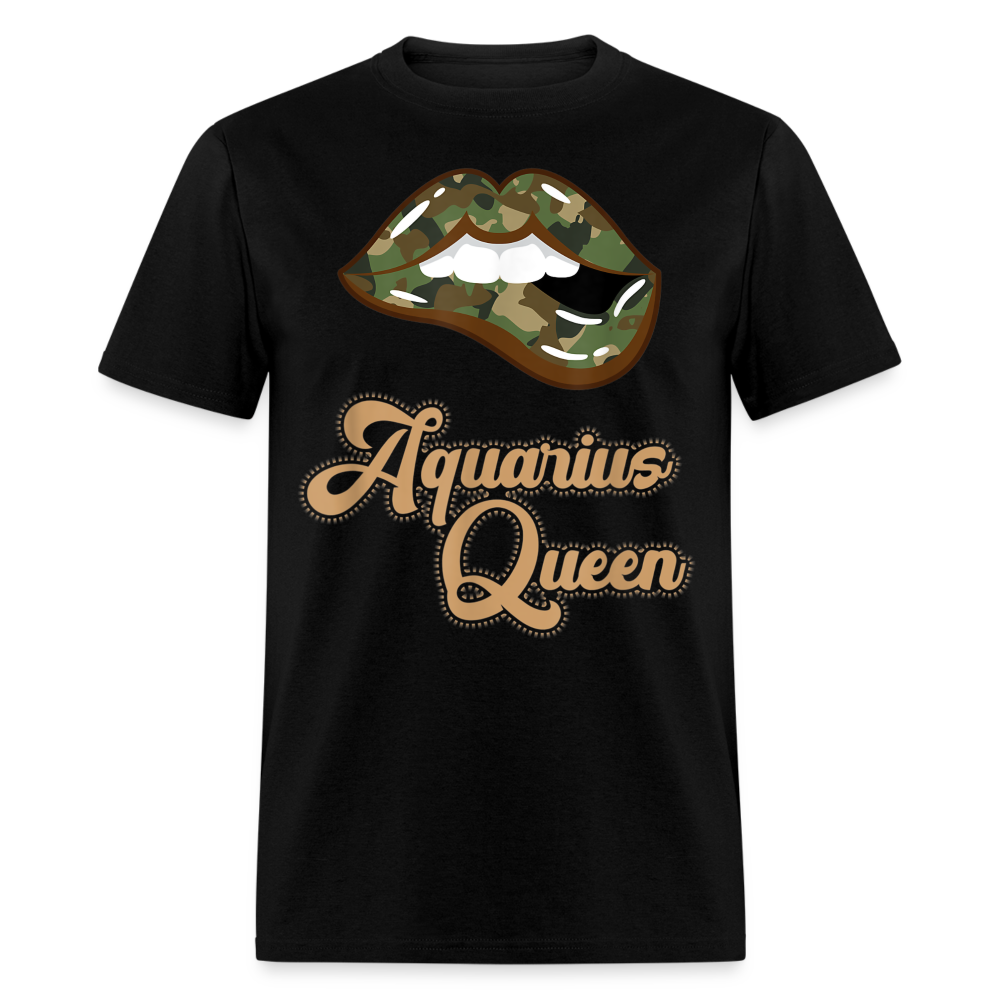 AQUARIUS CAMOUFLAGE LIPS SHIRT - black