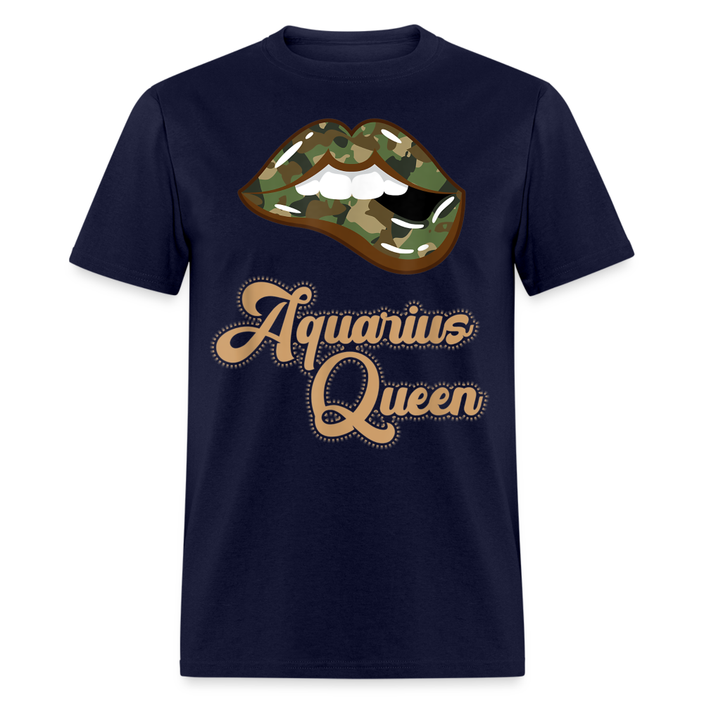 AQUARIUS CAMOUFLAGE LIPS SHIRT - navy