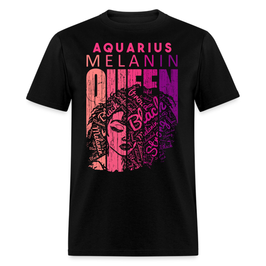 AQUARIUS MELANIN QUEEN SHIRT - black