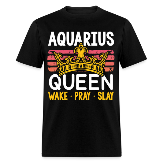 AQUARIUS WAKE PRAY SHIRT - black