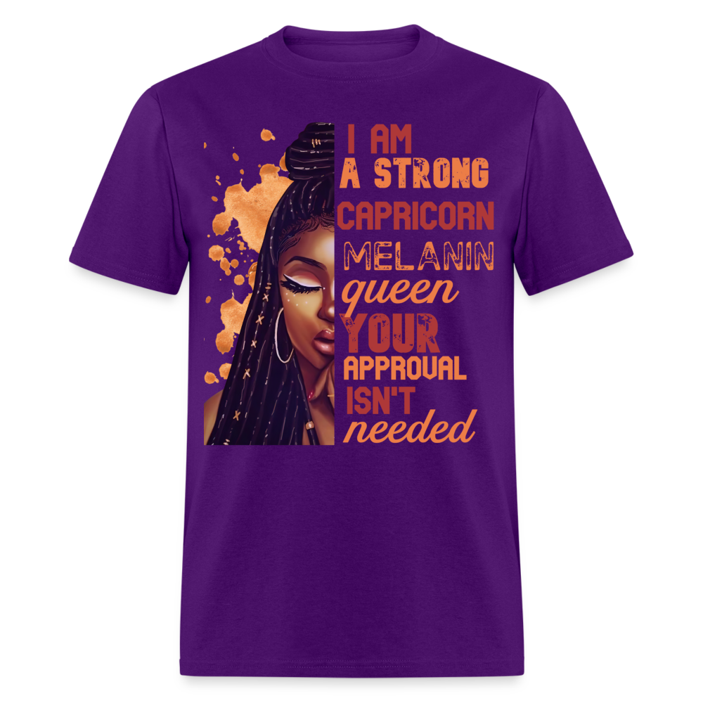 CAPRICORN STRONG MELANIN QUEEN SHIRT - purple