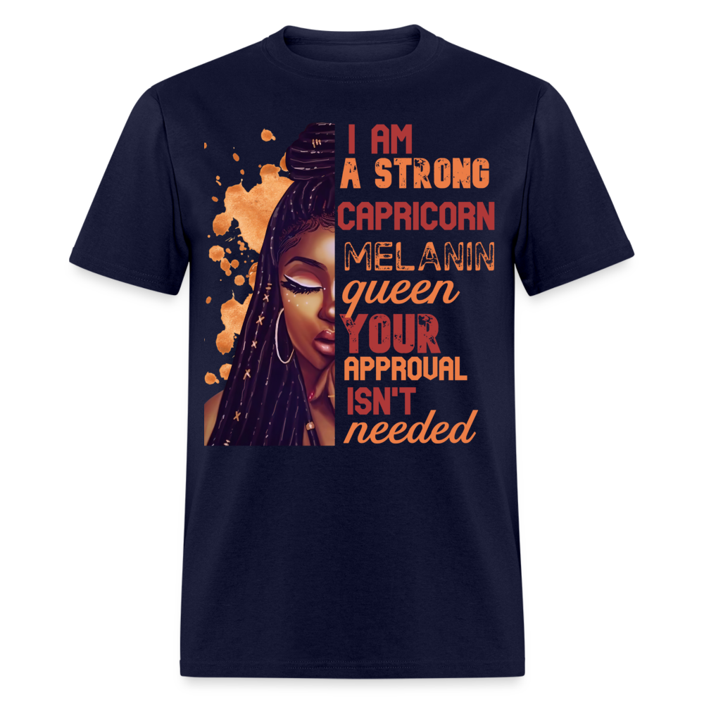 CAPRICORN STRONG MELANIN QUEEN SHIRT - navy