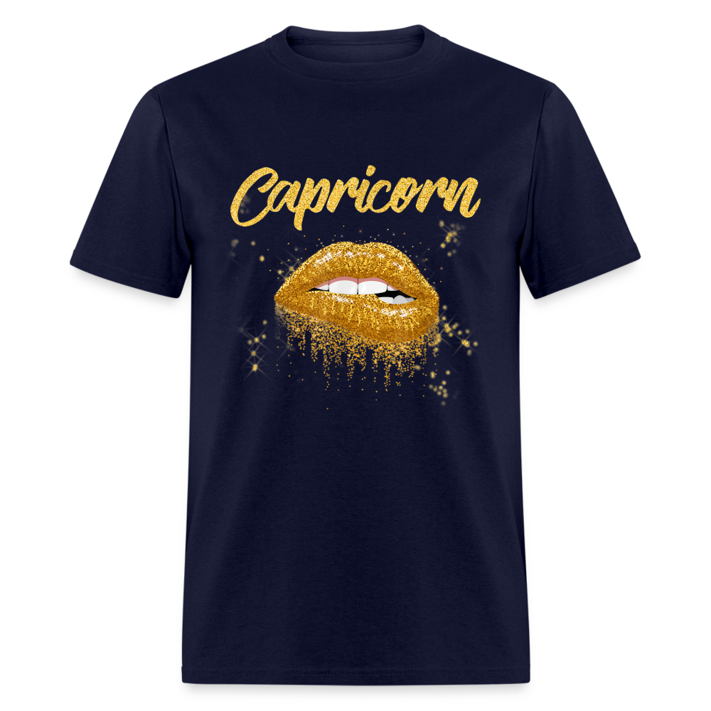 CAPRICORN GOLD LIPS SHIRT - navy