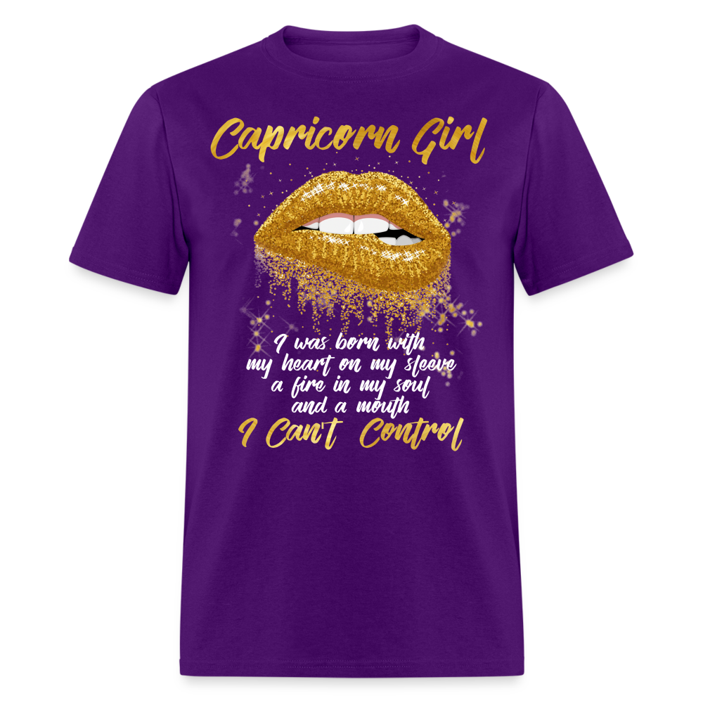 CAPRICORN GOLD MOUTH SHIRT - purple