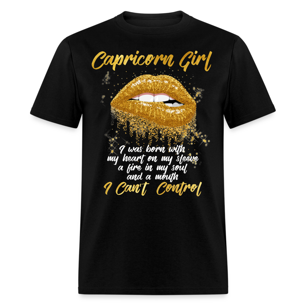 CAPRICORN GOLD MOUTH SHIRT - black