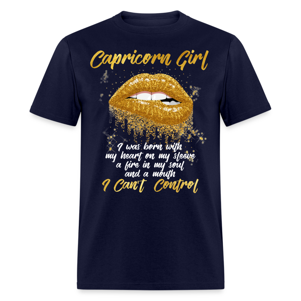 CAPRICORN GOLD MOUTH SHIRT - navy