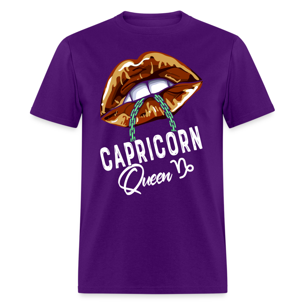 CAPRICORN BROWN LIPS SHIRT - purple