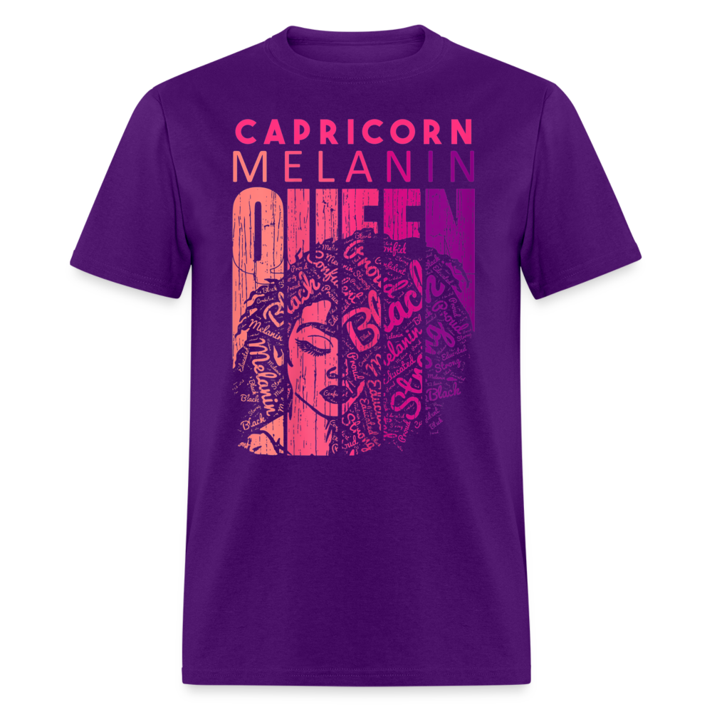 CAPRICORN MELANIN QUEEN SHIRT - purple