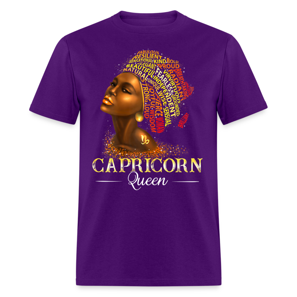 CAPRICORN RESILIENT QUEEN SHIRT - purple