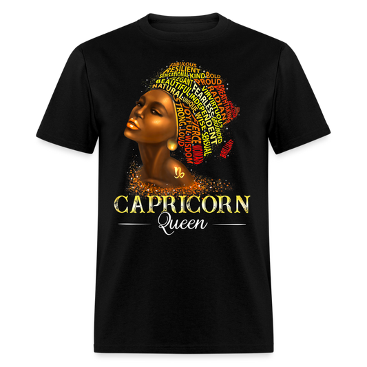 CAPRICORN RESILIENT QUEEN SHIRT - black