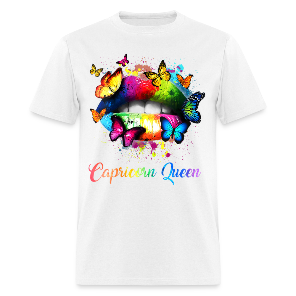 CAPRICORN BUTTERFLY LIPS SHIRT - white