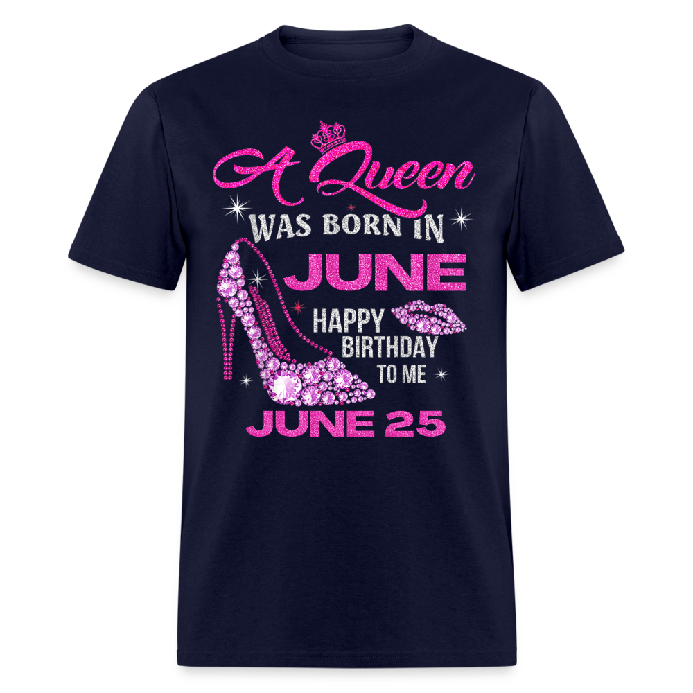 25TH JUNE QUEEN SHIRT PINK - navy