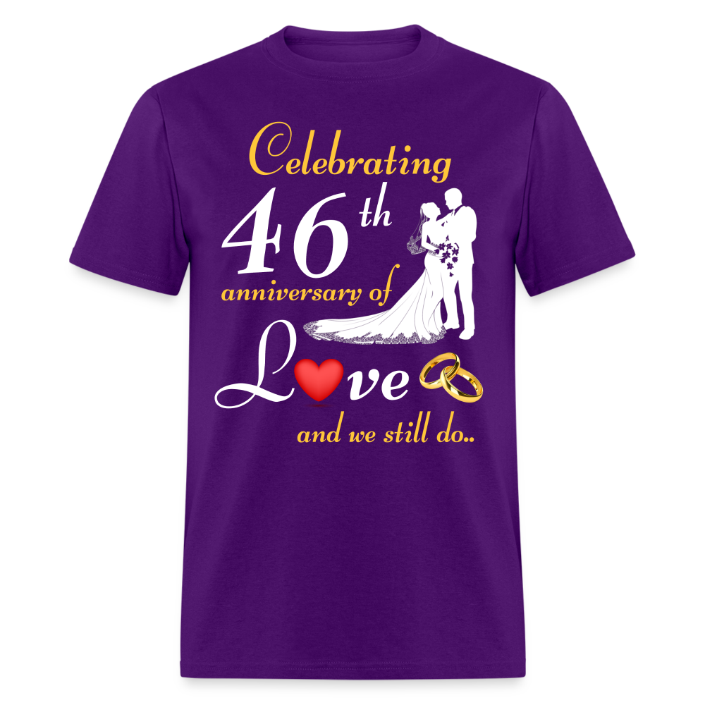 46TH ANNIVERSARY UNISEX SHIRT - purple