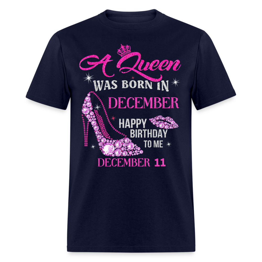 11TH DECEMBER QUEEN UNISEX SHIRT - navy