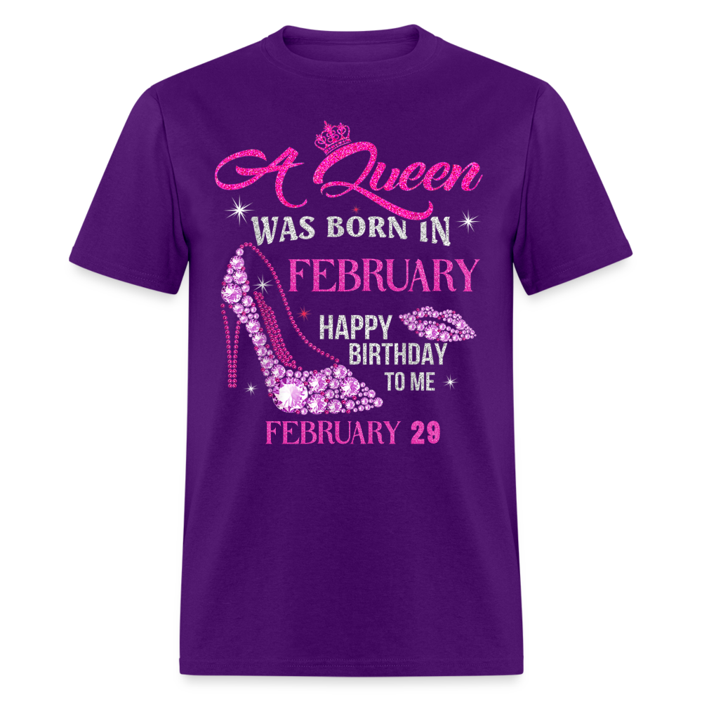 29TH FEBRUARY QUEEN SHIRT - purple