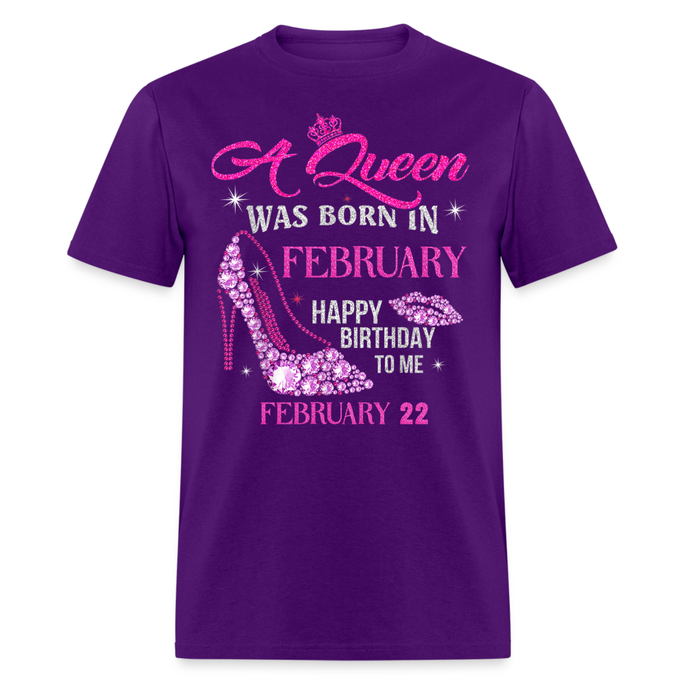 22ND FEBRUARY QUEEN SHIRT - purple