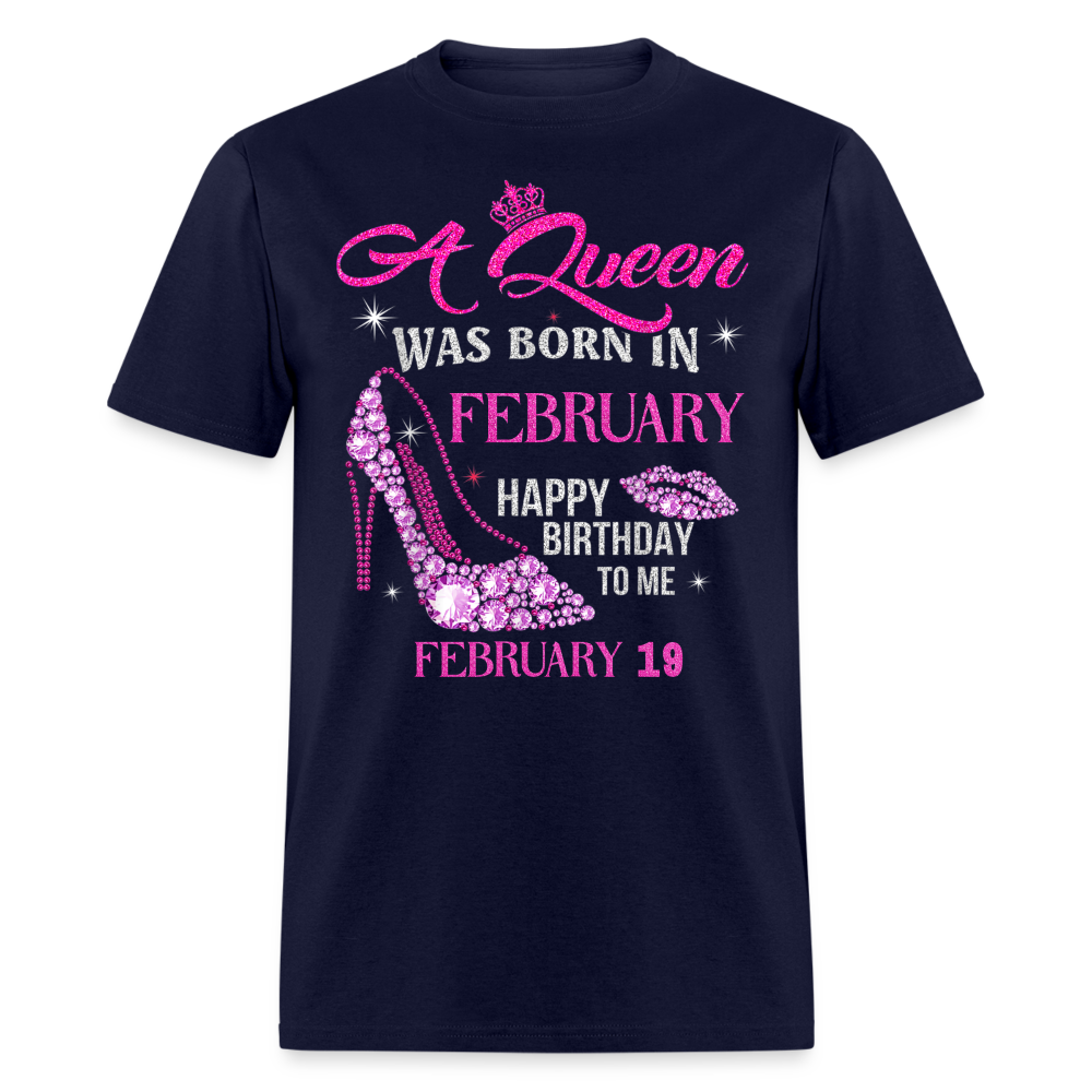 19TH FEBRUARY QUEEN SHIRT - navy