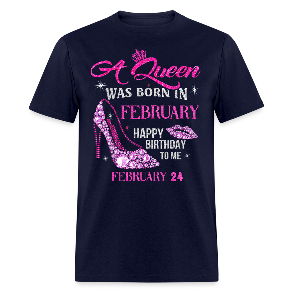 24TH FEBRUARY QUEEN SHIRT - navy