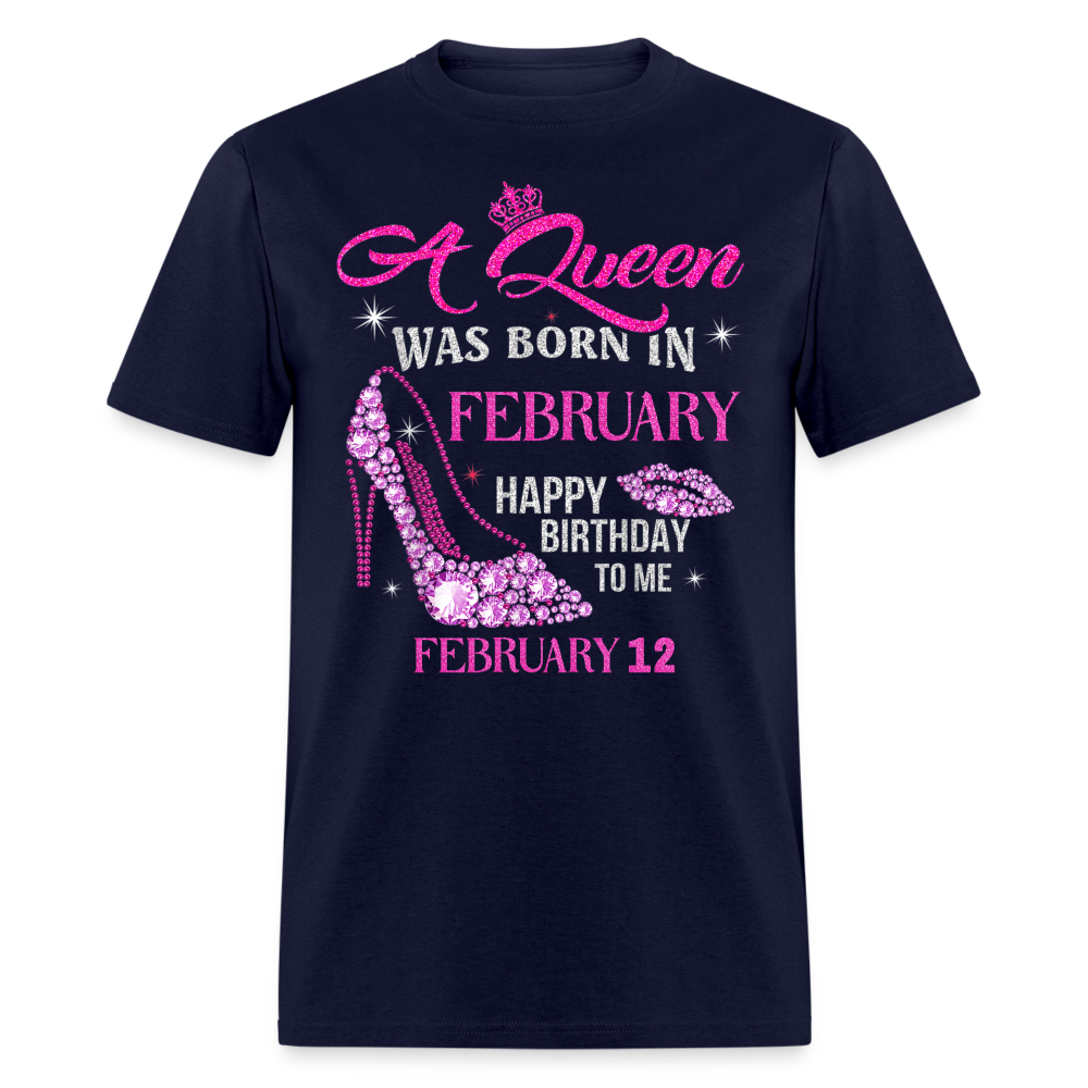 12TH FEBRUARY QUEEN SHIRT - navy