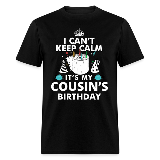 COUSINS BIRTHDAY UNISEX SHIRT - black