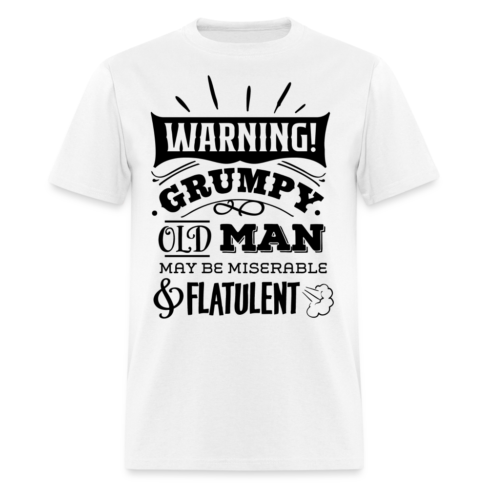 GRUMPY OLD MAN FLATULENT - white