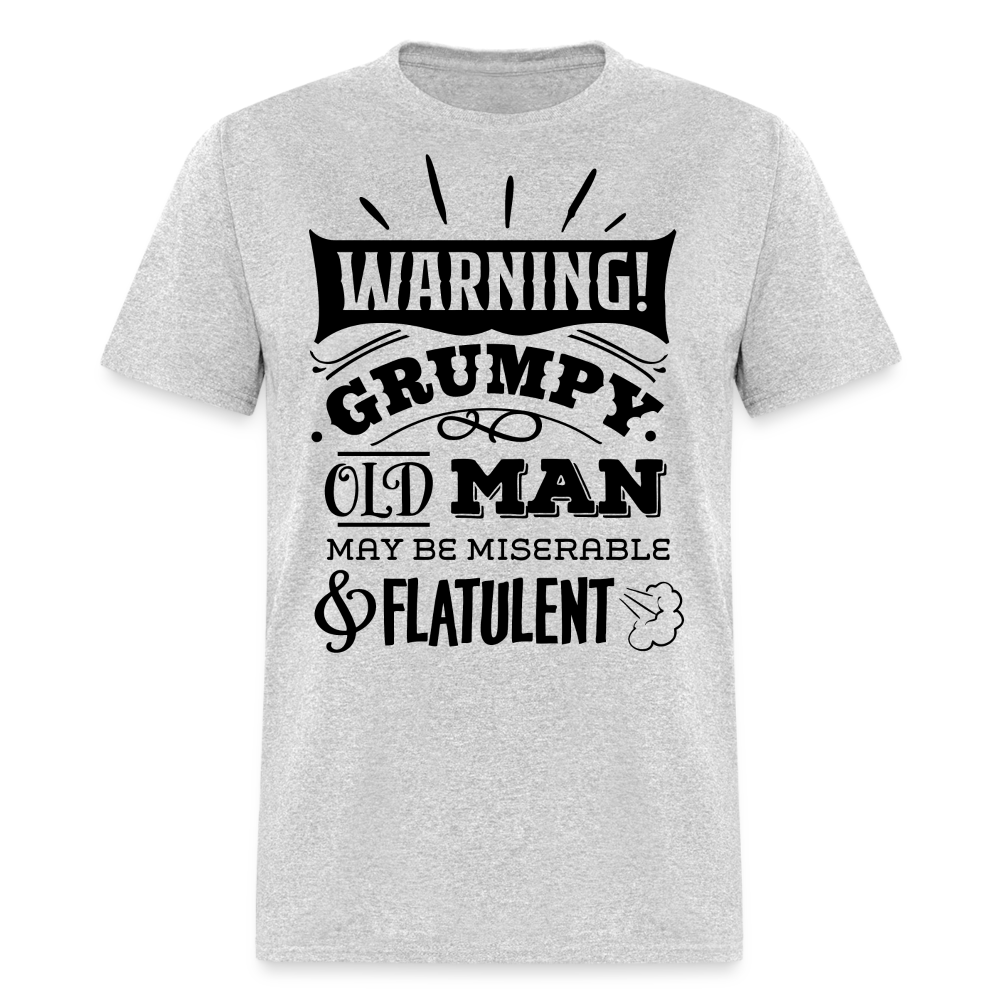 GRUMPY OLD MAN FLATULENT - heather gray