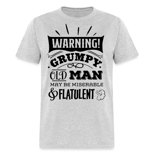 GRUMPY OLD MAN FLATULENT - heather gray