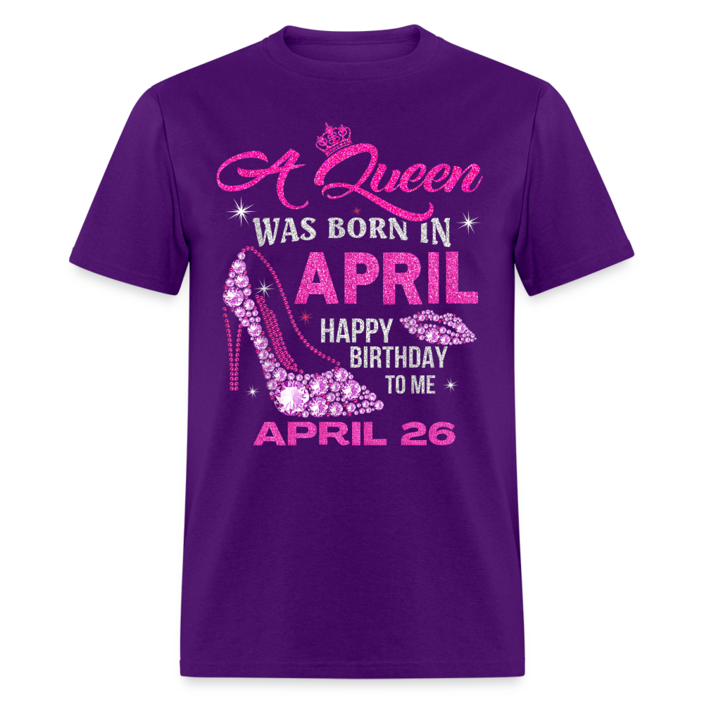 26TH APRIL QUEEN SHIRT - purple