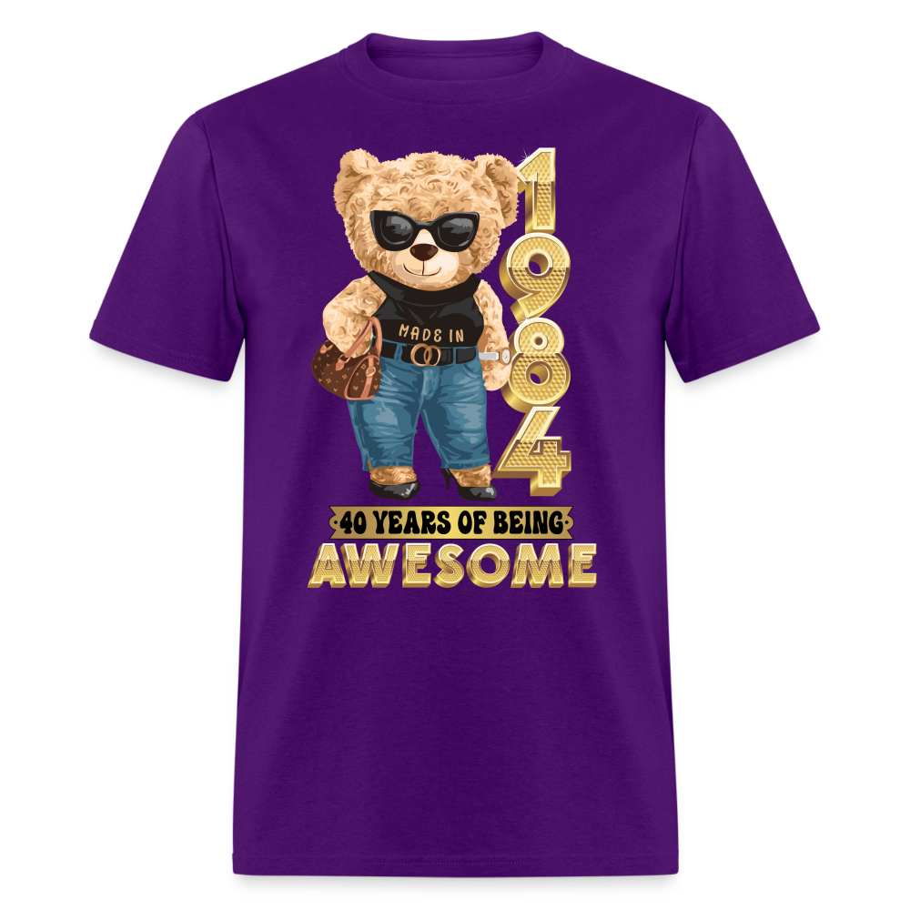 1984-40 YEARS OF BEING AWESOME WOMEN - purple