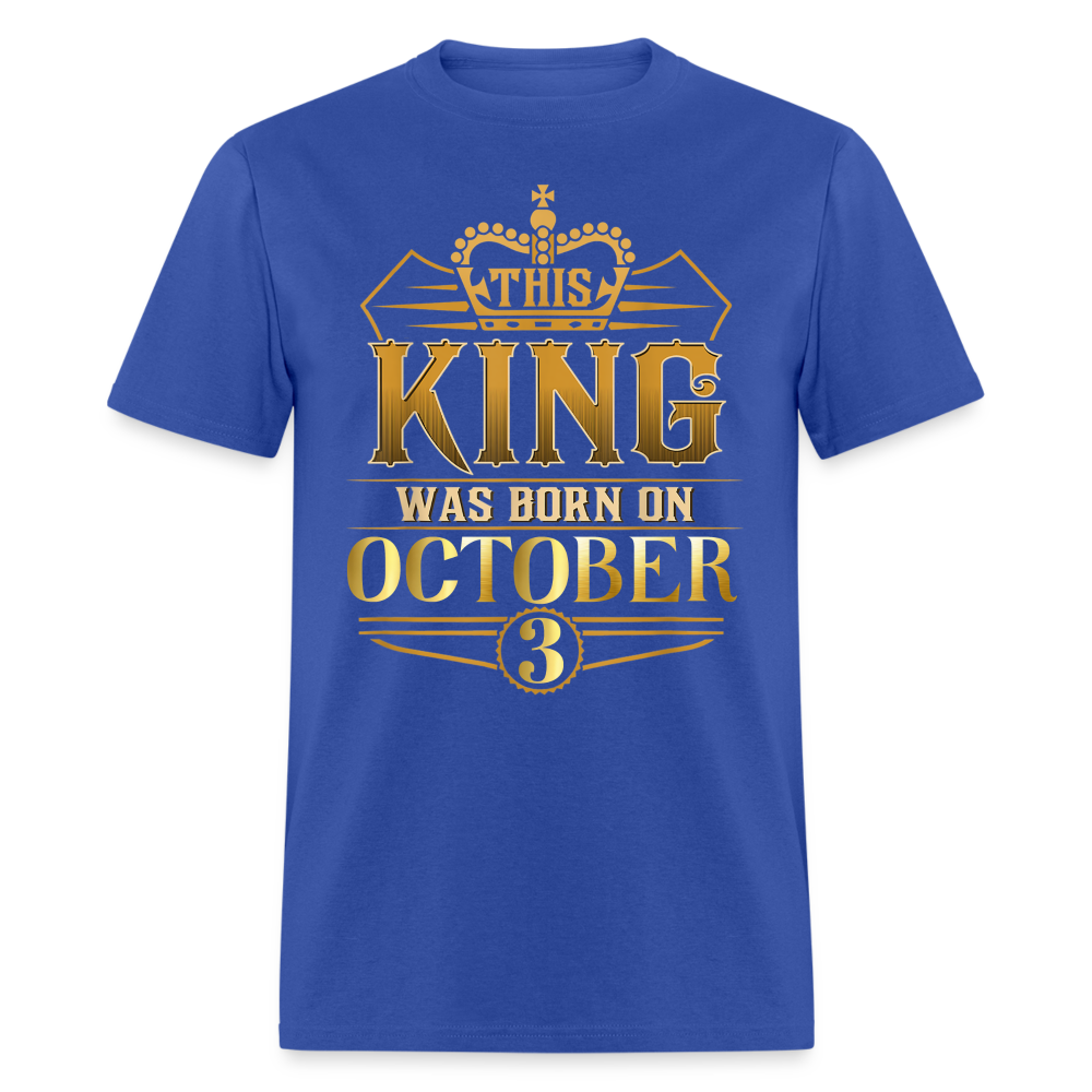 KING 3RD OCTOBER - royal blue