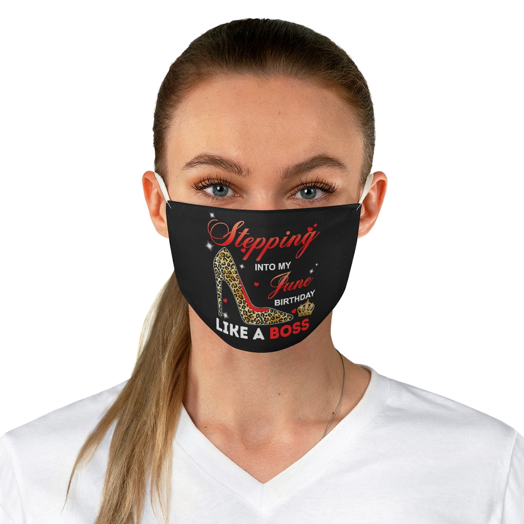 STEPPING JUNE BOSS FACE MASK