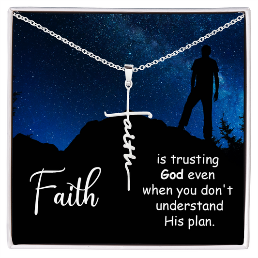 TRUST GOD FAITH NECKLACE
