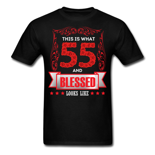 55 AND BLESSED SHIRT - black