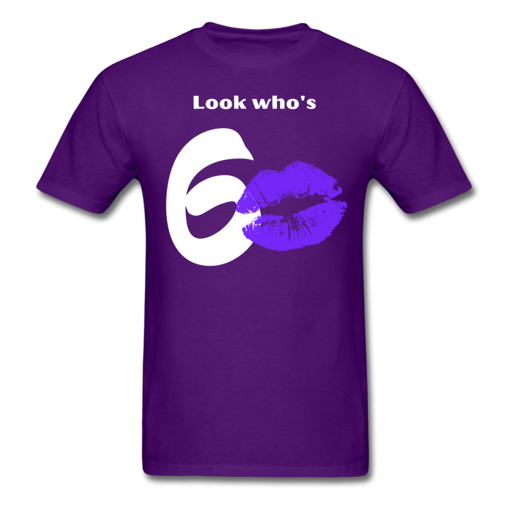 LOOK WHO'S 60 SHIRT - purple