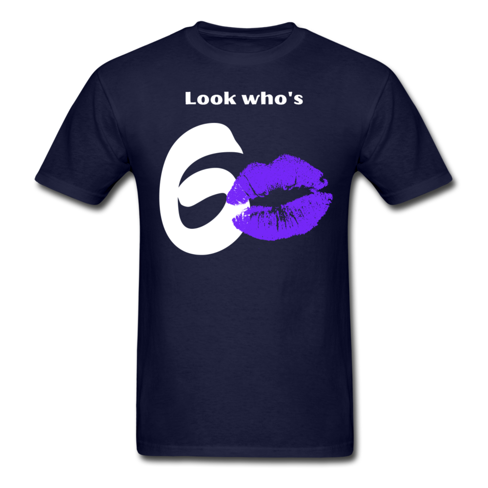 LOOK WHO'S 60 SHIRT - navy