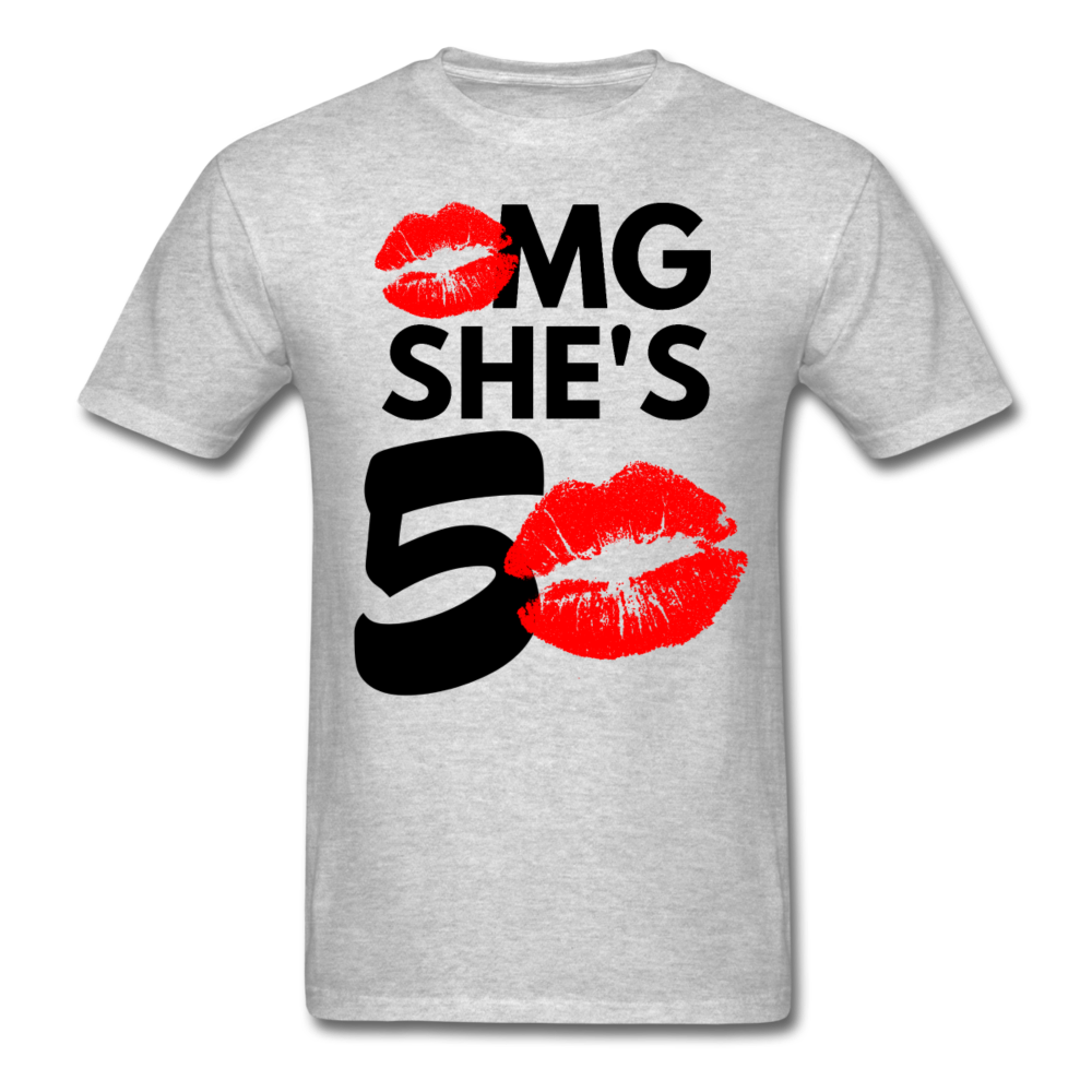 OMG 50 NEW SHIRT - heather gray