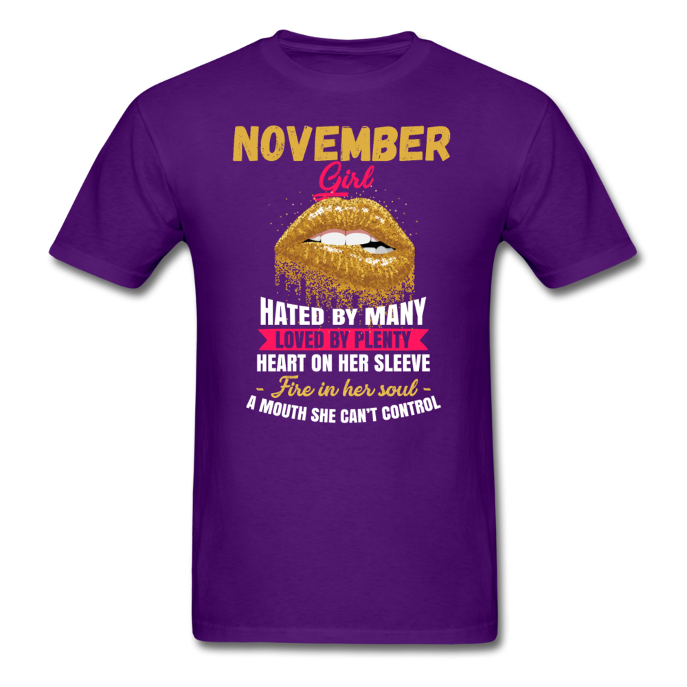 NOVEMBER GIRL FIRE SHIRT - purple